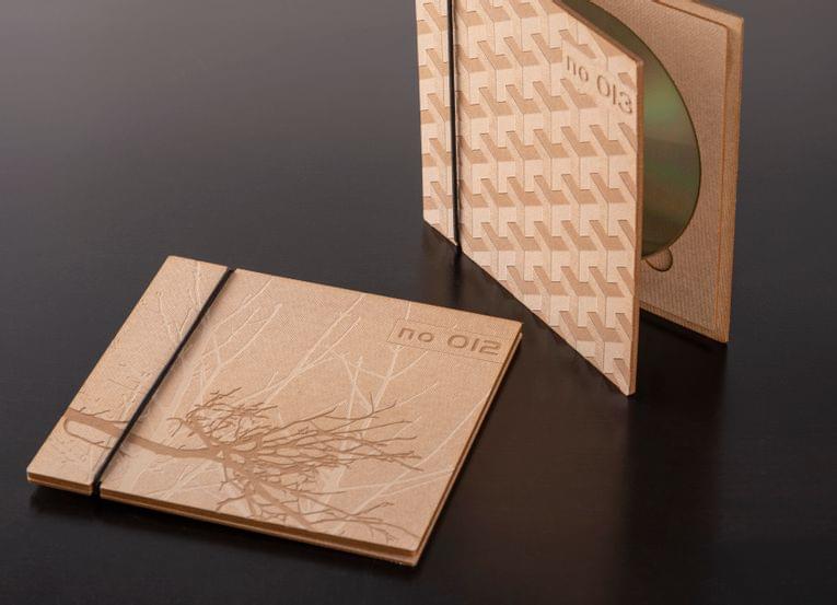 wooden cd case laser engraved
