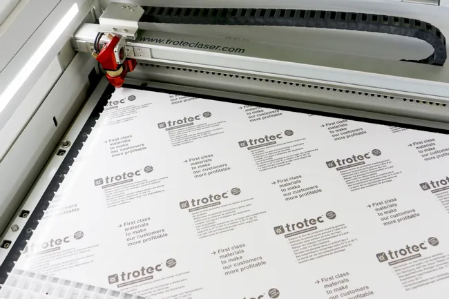 Laser cutting TroLase white