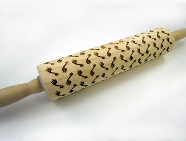 laser engraved rolling pin