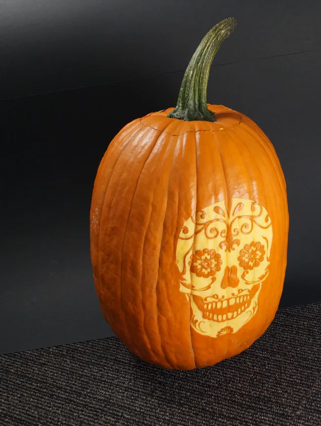 halloween pumpkin laser engraving