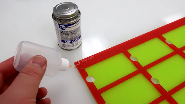 assemble acrylic jig