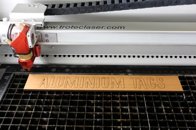 Laser cutting adhesive letters