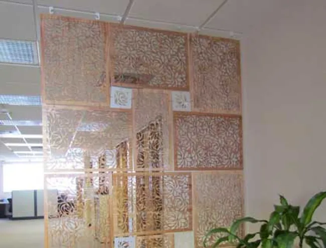 laser cut room divider screen