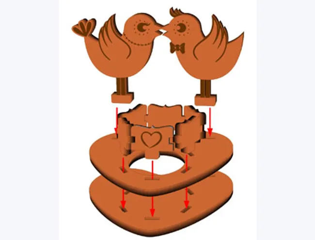 candle holder parts assembly