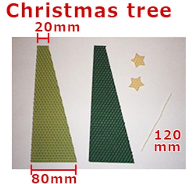 use two kinds of green wax sheets for the tree