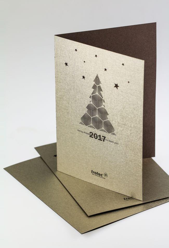 Weihnachtskarte aus Papier