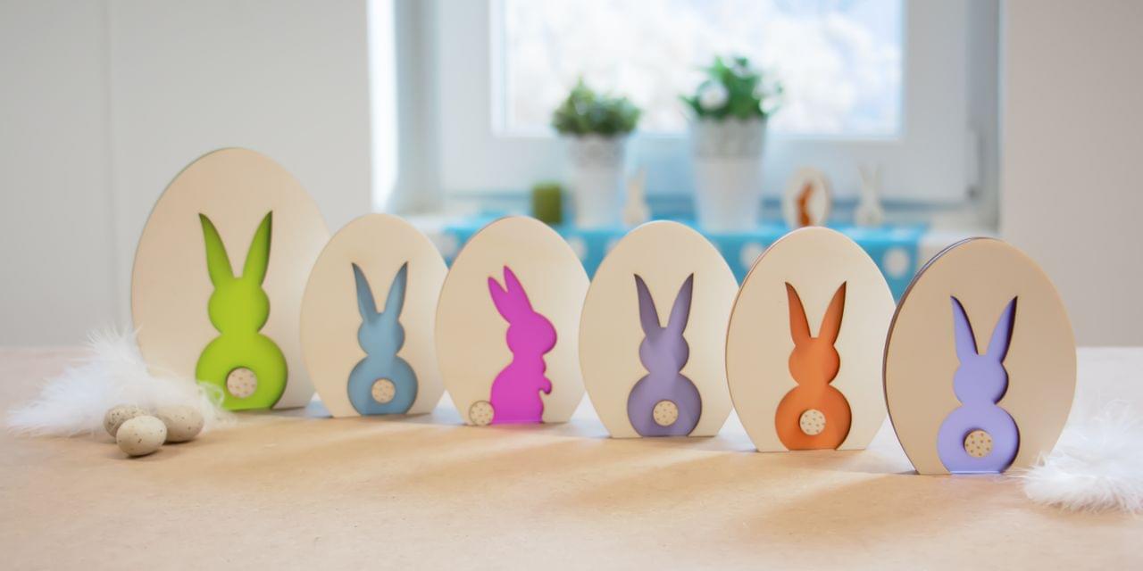 Décoration de table lapin de Pâques 2