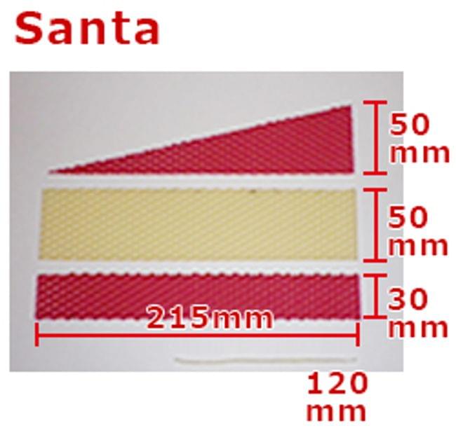 for Santa you need white and red colored wax