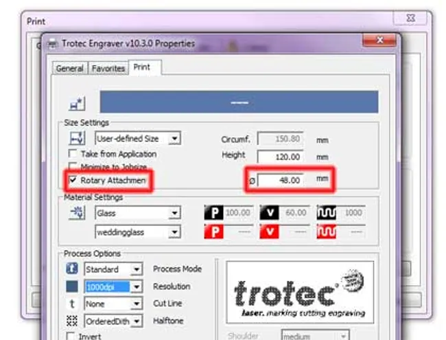 laser software rotary engraving glass