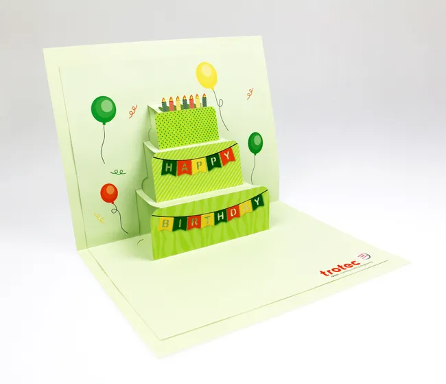 happy birthday card laser cut