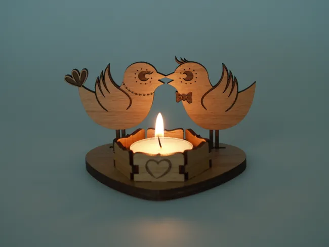 tea light holder laser cutting